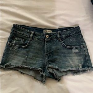 Zara denim shorts